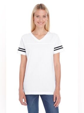 LAT ladies vneck baseball tee size medium NWOT